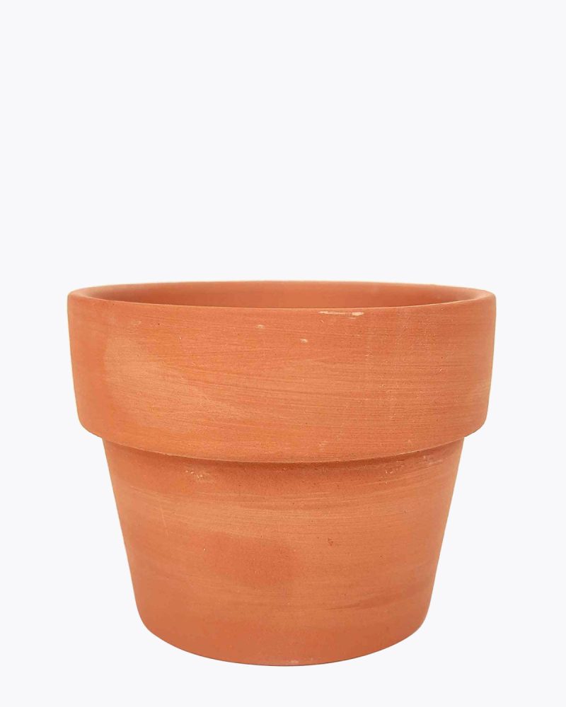 terracotta pot, pot for houseplant, pot for home office decoration, pot with drainage hole, terracotta pot for plant