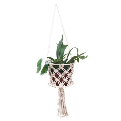 4 Inch Basket Macrame 1 1