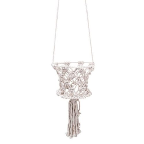 4 Inch Basket Macrame 3 1