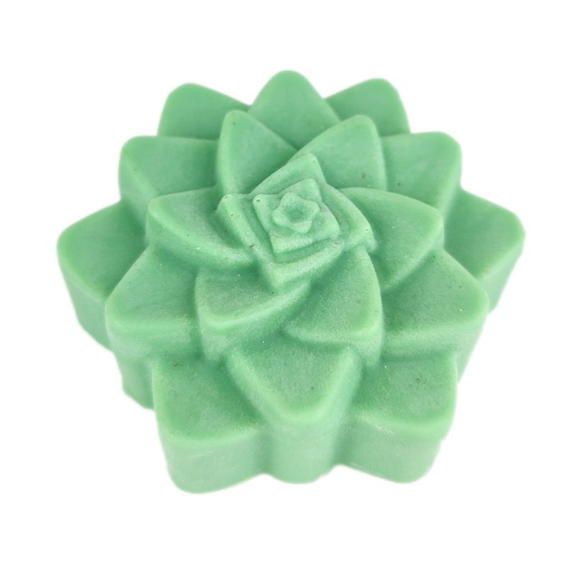 GreenSucculentRosetteSoap