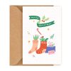 Merry Christmas Stockings Postcard, christmas Postcard 2024, cute design Postcard for plant lovers